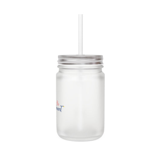 Mason Jar w/ Lid & Straw