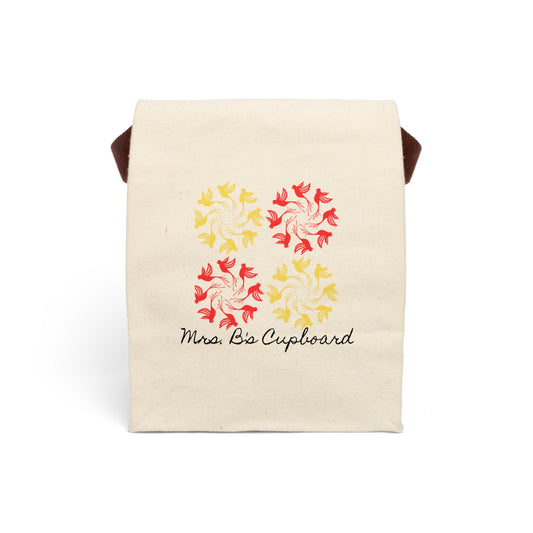 Canvas Lunch Bag — Finch Pattern