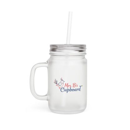 Mason Jar w/ Lid & Straw