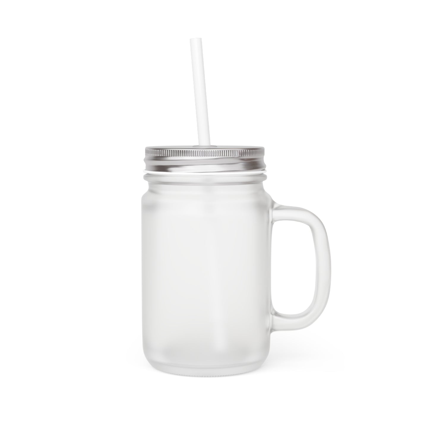 Mason Jar w/ Lid & Straw
