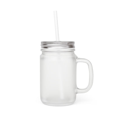 Mason Jar w/ Lid & Straw