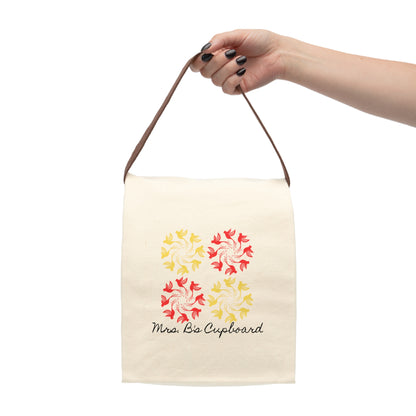 Canvas Lunch Bag — Finch Pattern